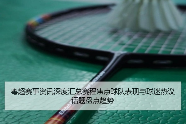粤超赛事资讯深度汇总赛程焦点球队表现与球迷热议话题盘点趋势